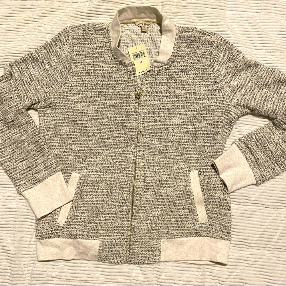 Lucky brand 🍀 Sparkly zip up sweater